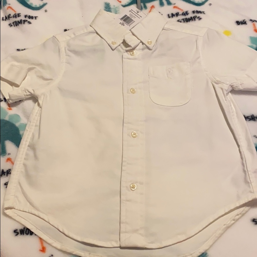 New Polo Ralph Lauren-White Collar Shirt